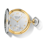 Front view of the watch Tissot Savonnette Mechanical with shadow