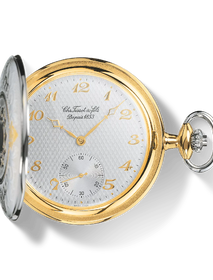 Vue de face de la montre Tissot Savonnette Mechanical avec ombre