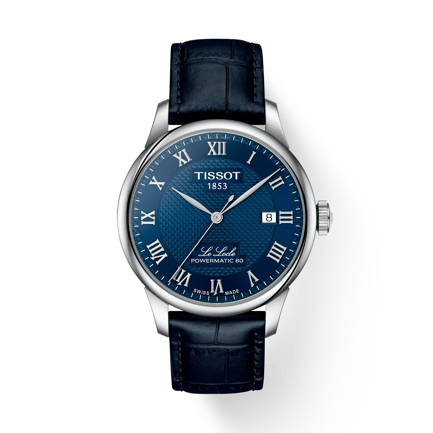 TISSOT ル・ロックル 40mm の正面図・影あり