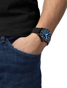 Simulation of the watch 天梭海星系列1000 40mm on a wrist