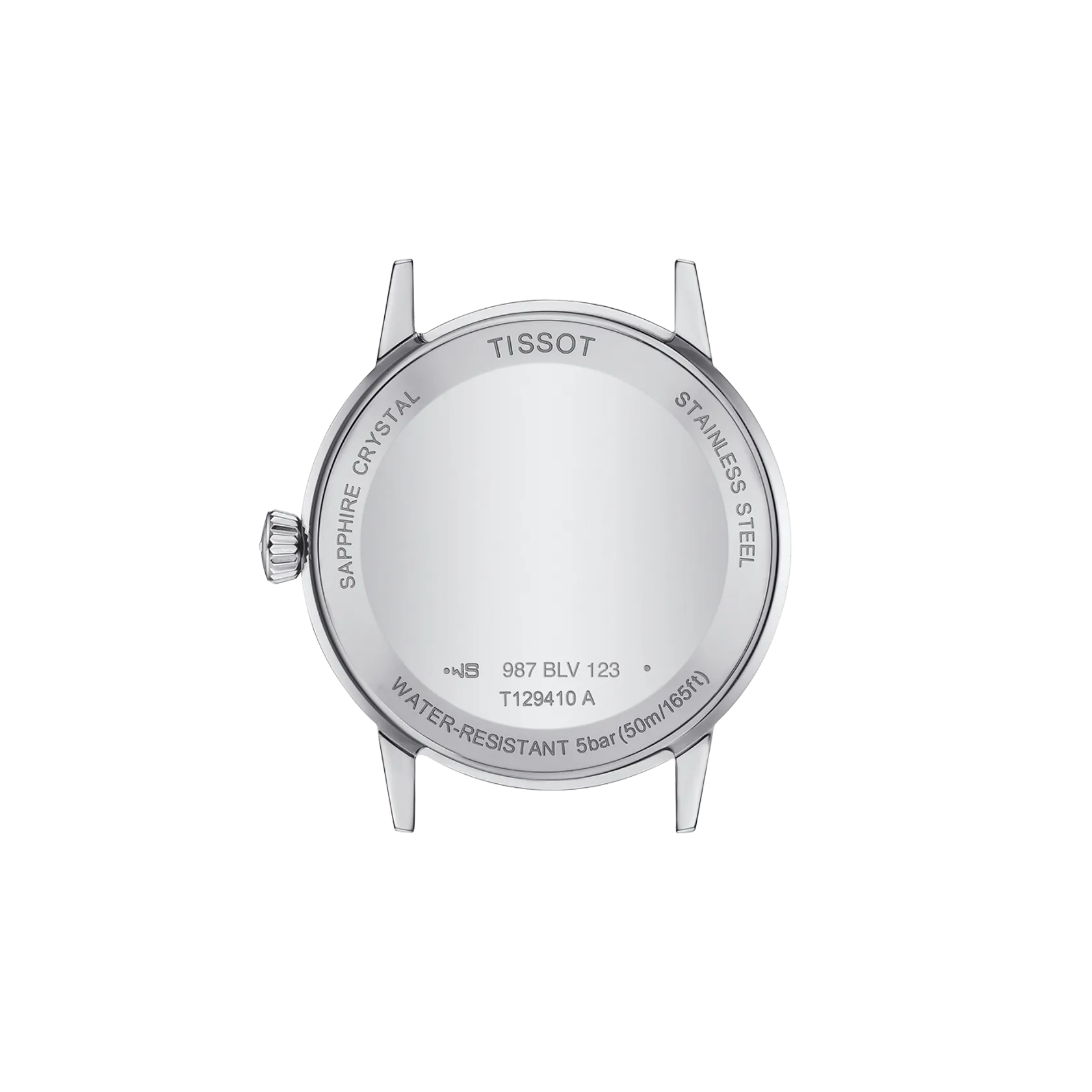 Back view of the watch case Tissot Classic Dream 42mm