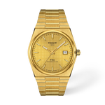 Front view of the watch Tissot PRX 40mm with shadow