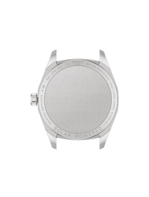 Back view of the watch case Tissot PRC 100 Solar 34mm