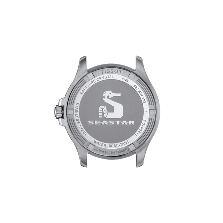 Back view of the watch case Tissot Seastar 1000 40mm