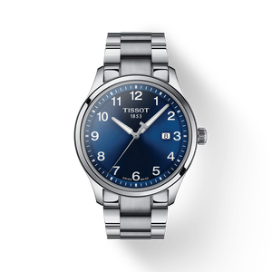 Vista frontal del reloj Tissot Gent XL Classic con sombra