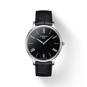 Front view of the watch Tissot Tradition 39mm with shadow