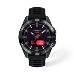 Front view of the watch Tissot T-Touch Connect Sport 43.75mm with shadow
