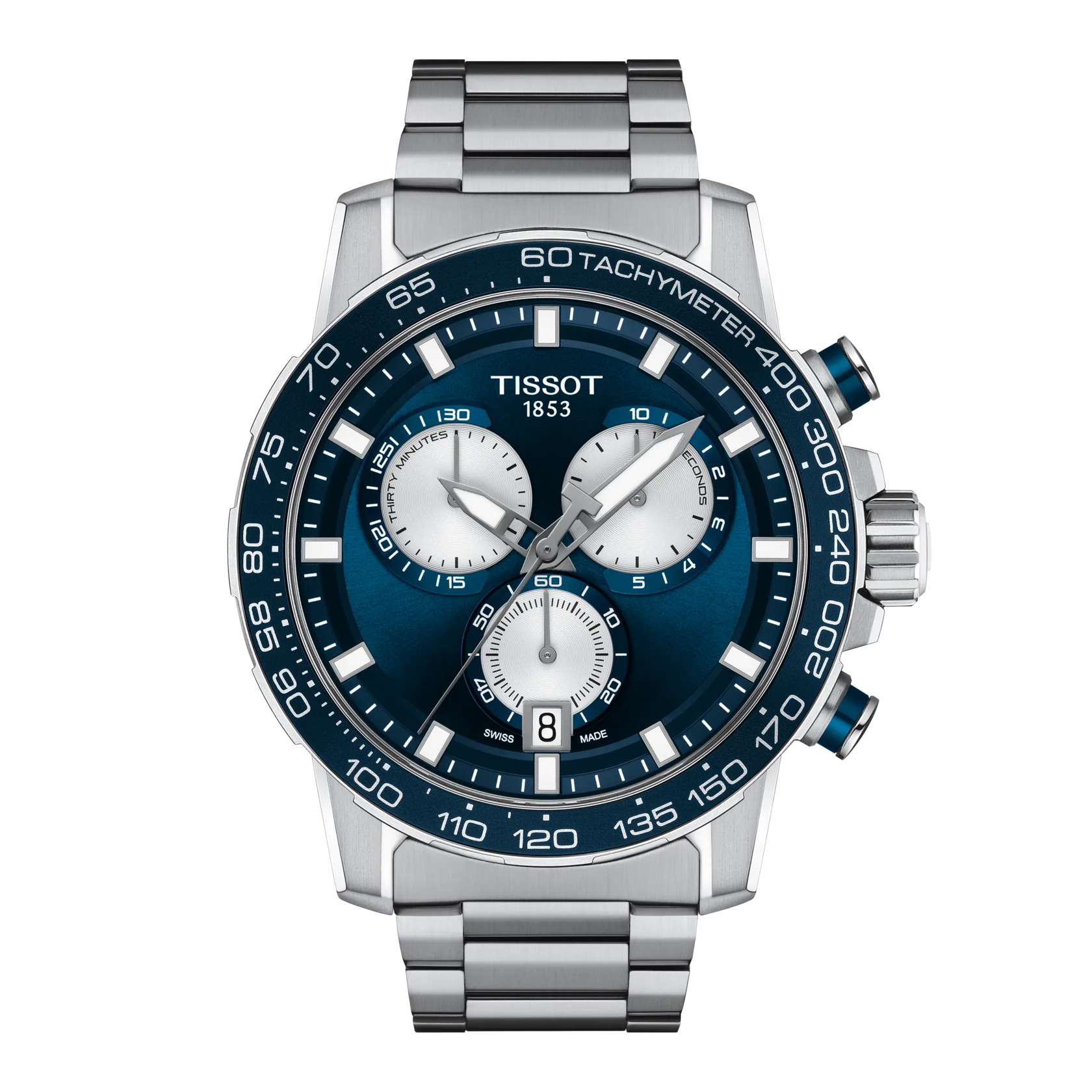 Front view of the watch Tissot Supersport NBA 2026 Championship Special Edition