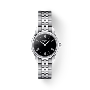 Front view of the watch Tissot Tradition 5.5 Lady with shadow