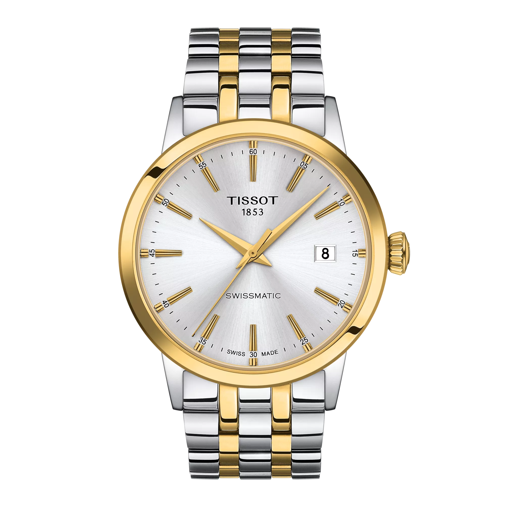 Front view of the watch Tissot Classic Dream 42mm
