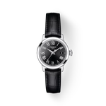 Front view of the watch Tissot Classic Dream Lady with shadow
