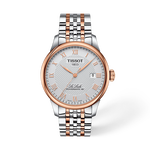Vooraanzicht van het horloge Tissot Le Locle 39.3mm met schaduw