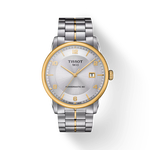 Front view of the watch Tissot Luxury Powermatic 80 with shadow