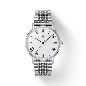Front view of the watch 天梭Everytime系列38mm with shadow