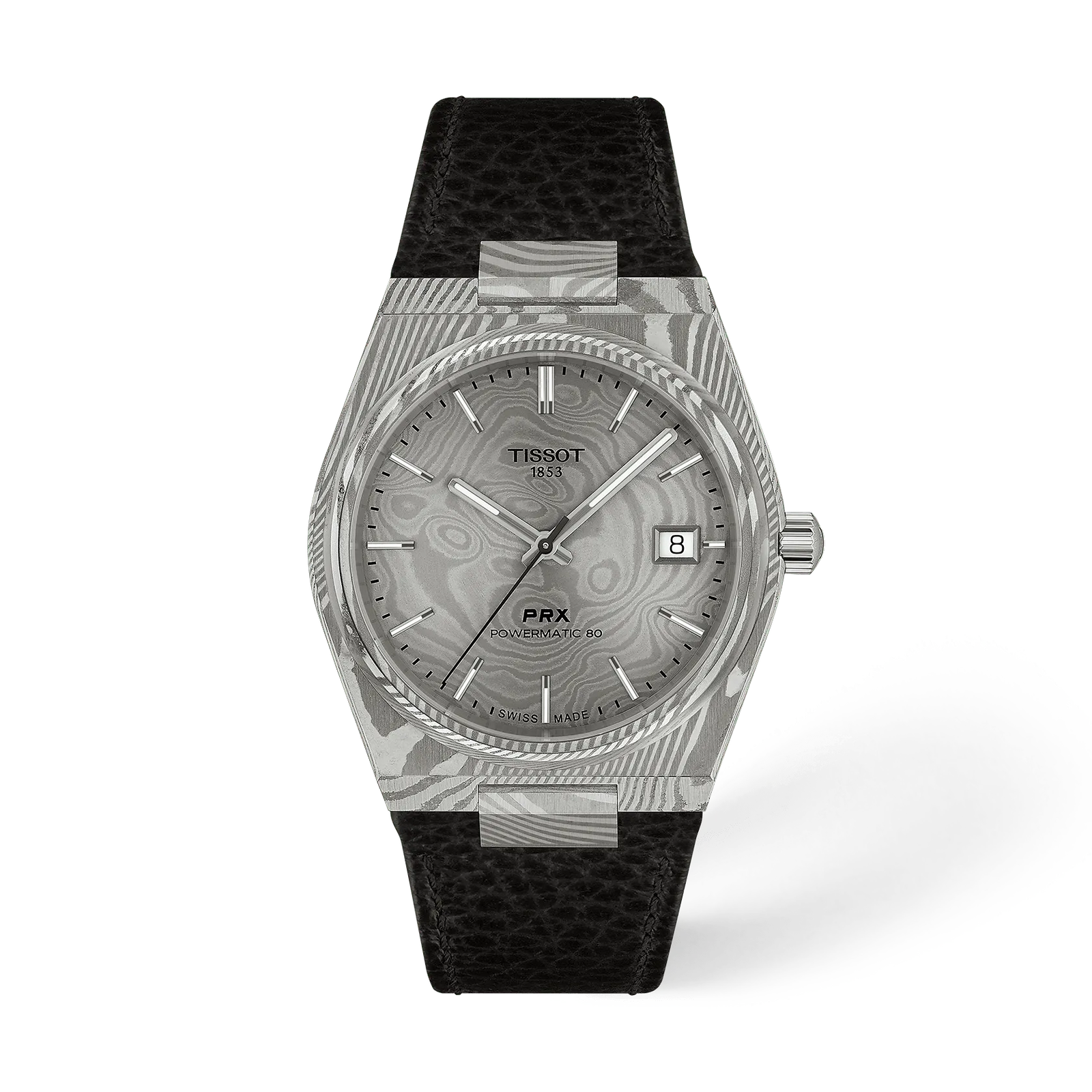 Tissot PRX Damascus Steel — Grey