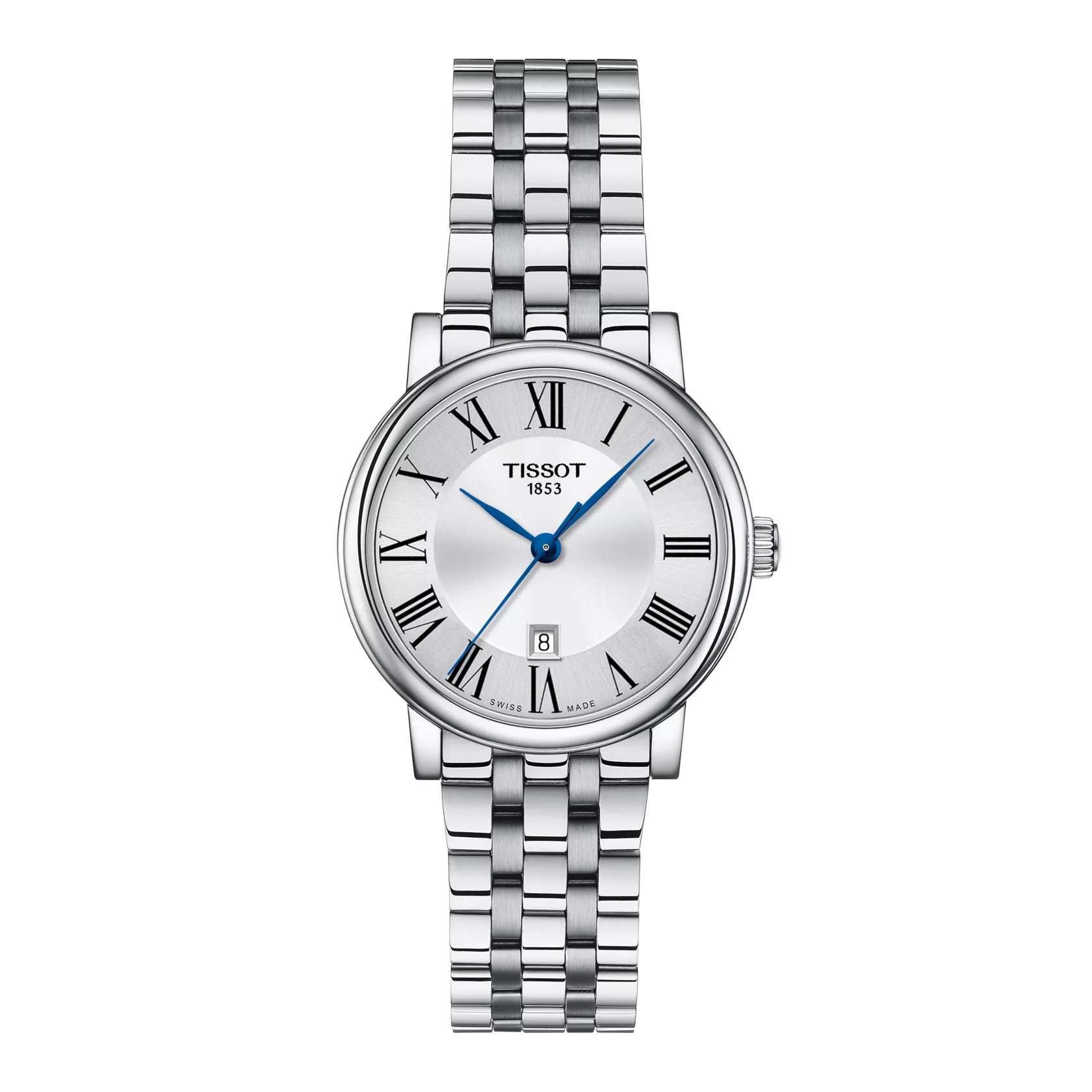 Front view of the watch Tissot Carson Premium 30mm