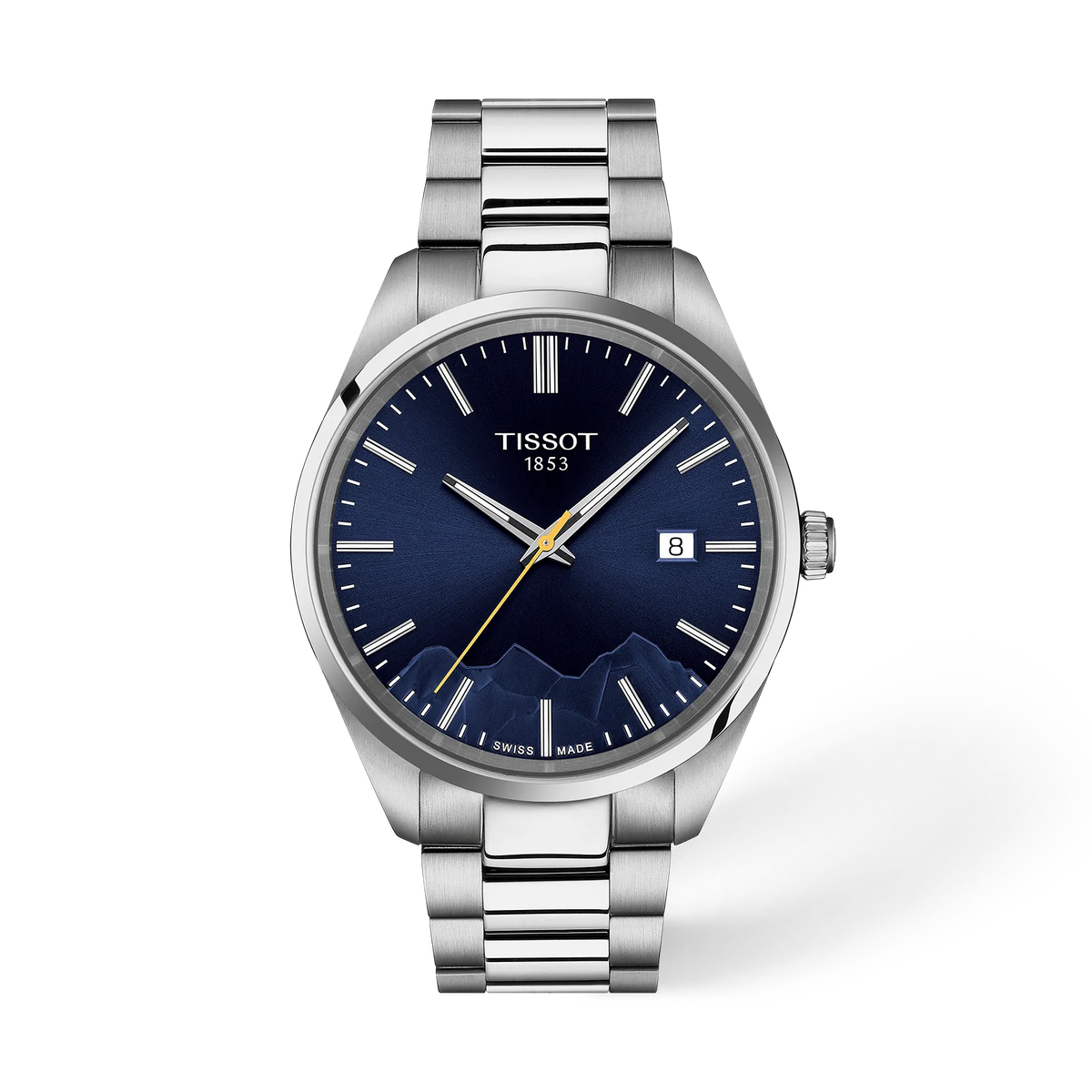 Мужские часы Tissot PR 100 Jungfraubahn 40mm, цвет: Синий