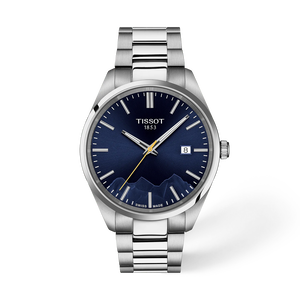 Vorderansicht der Uhr Tissot PR 100 Jungfraubahn 40mm mit Schatten