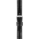 Zoom on Tissot Official Black Leather Strap Lugs 15 mm