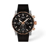 Vista frontal del reloj Tissot Supersport Chrono 42mm con sombra