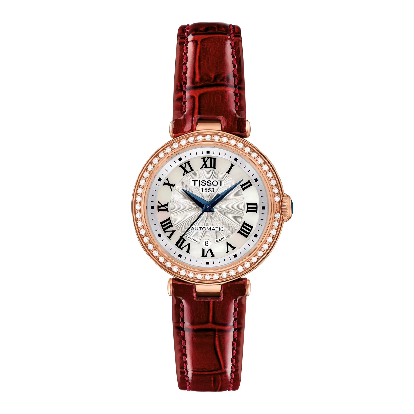 Front view of the watch Tissot Bellissima Automatic