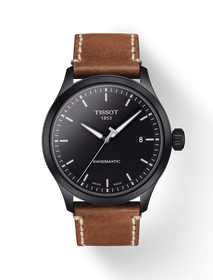 Vista frontal del reloj Tissot Gent XL Swissmatic con sombra