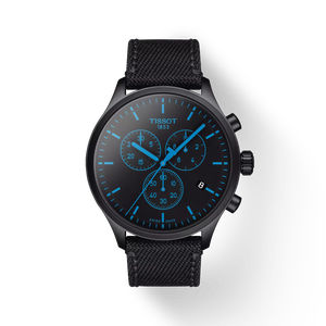 Front view of the watch Tissot Chrono XL with shadow