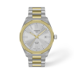 Front view of the watch Tissot PRC 100 Solar 39mm with shadow