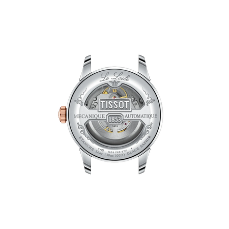Back view of the watch case Tissot Le Locle 39.3mm