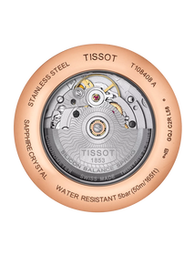 Back view of the watch case Tissot Ballade Powermatic 80 COSC