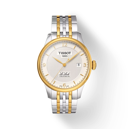 Front view of the watch Tissot Le Locle Automatic COSC with shadow