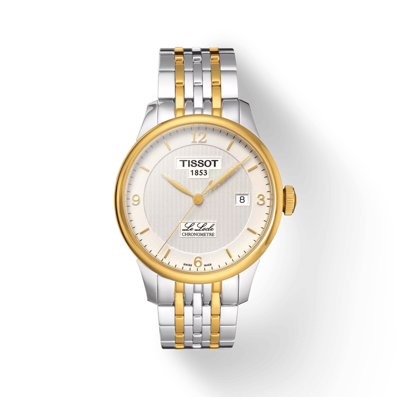 Front view of the watch Tissot Le Locle Automatic COSC with shadow