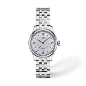 Front view of the watch Tissot Le Locle 29mm with shadow