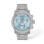 Vista frontal del reloj Tissot Supersport Chrono 42mm con sombra