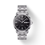 Front view of the watch Tissot Automatics III with shadow