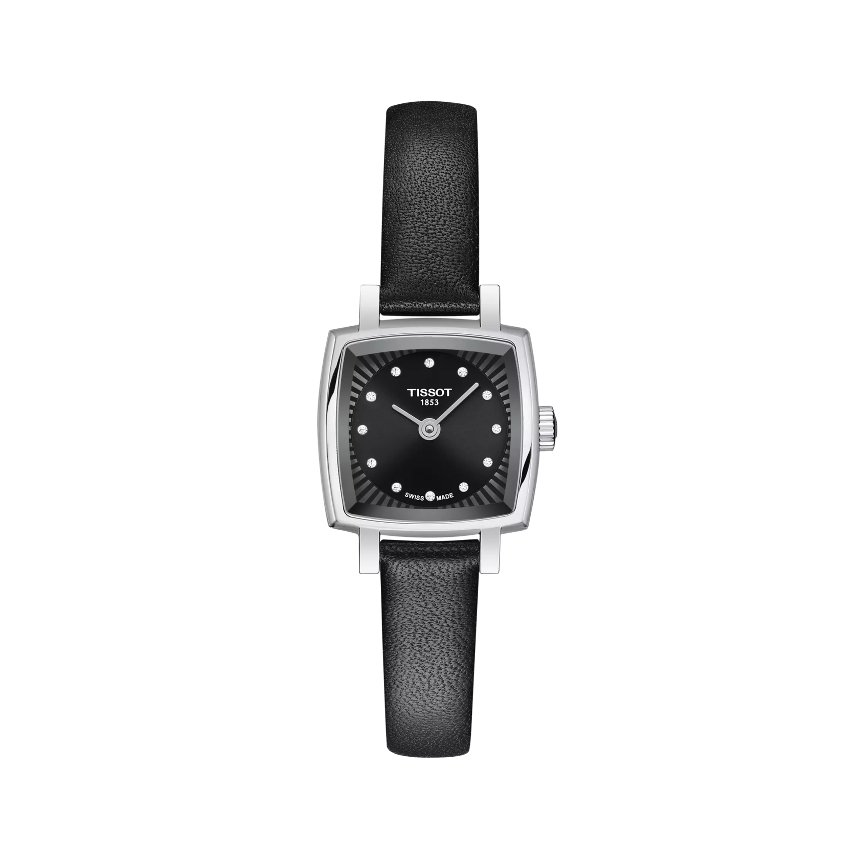 Front view of the watch Tissot Lovely Square