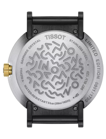 Back view of the watch case Tissot Heritage Memphis Lady