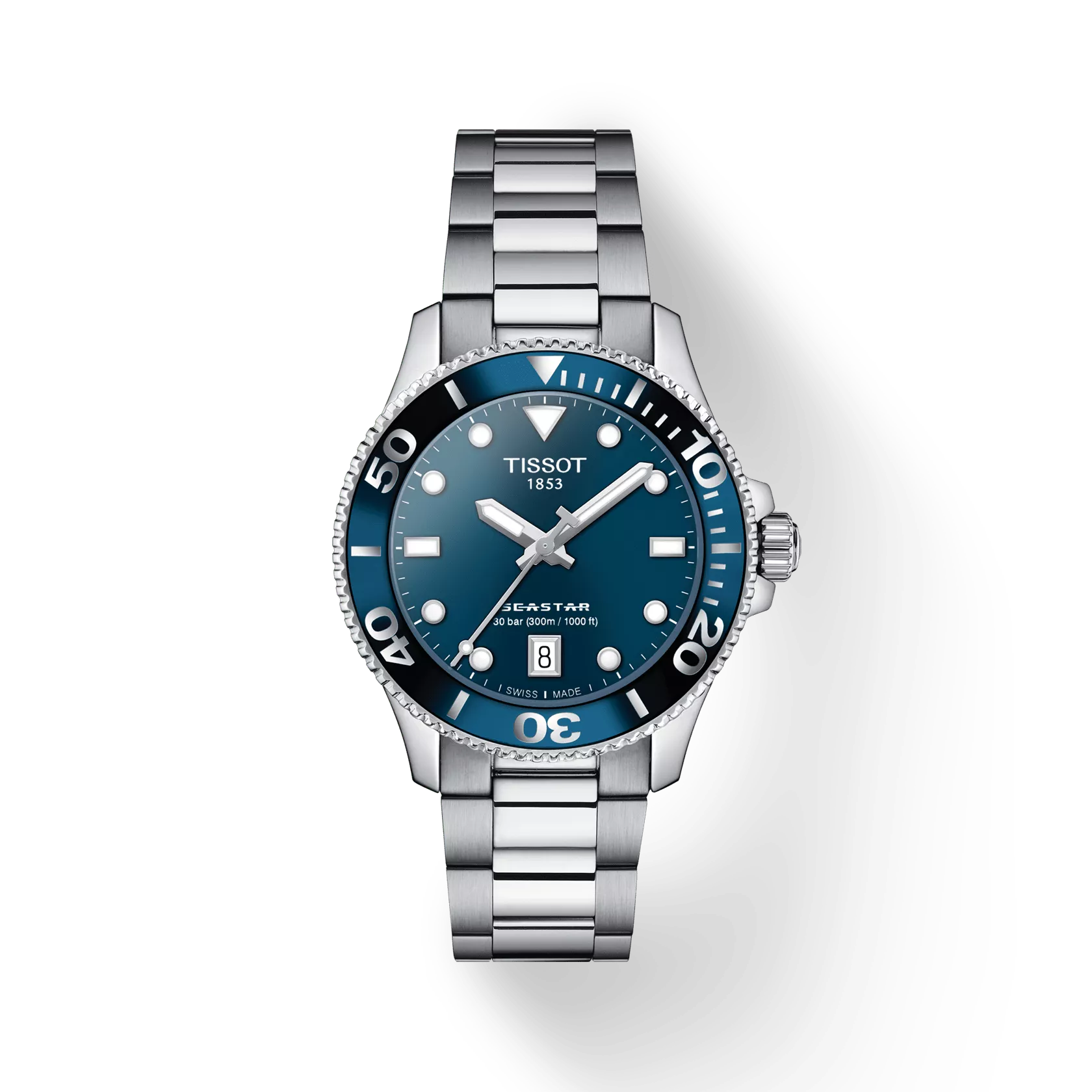 ご購入特典対象商品 TISSOT ティソ SEASTAR 1000 シースター クォーツ 36mm 30気圧防水 腕時計 正規品 2年保証 T120.210.11.051.00 TISSOT（ティソ）シースター シリーズ - シースター 1000 40mm