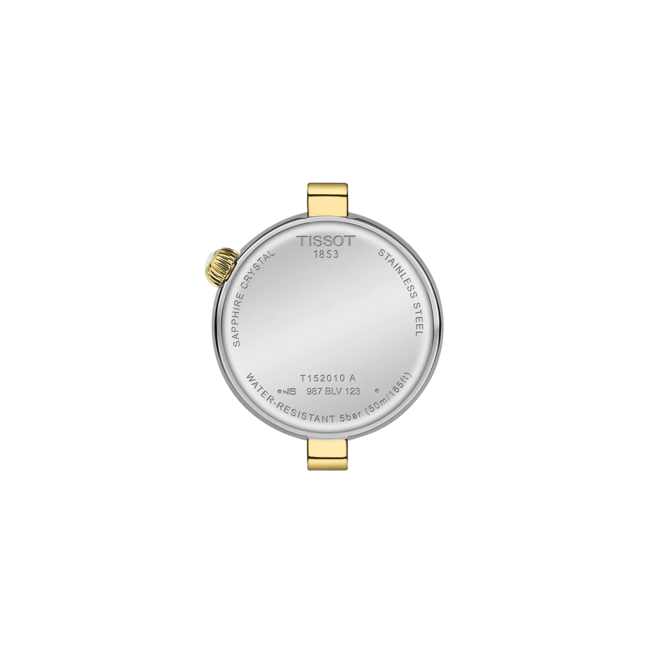 Rückansicht des Gehäuses der Uhr Tissot Desir 28mm