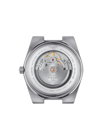 시계 케이스 뒷면 보기 티쏘 PRX 파워매틱 80 스틸 & 18K 골드 베젤