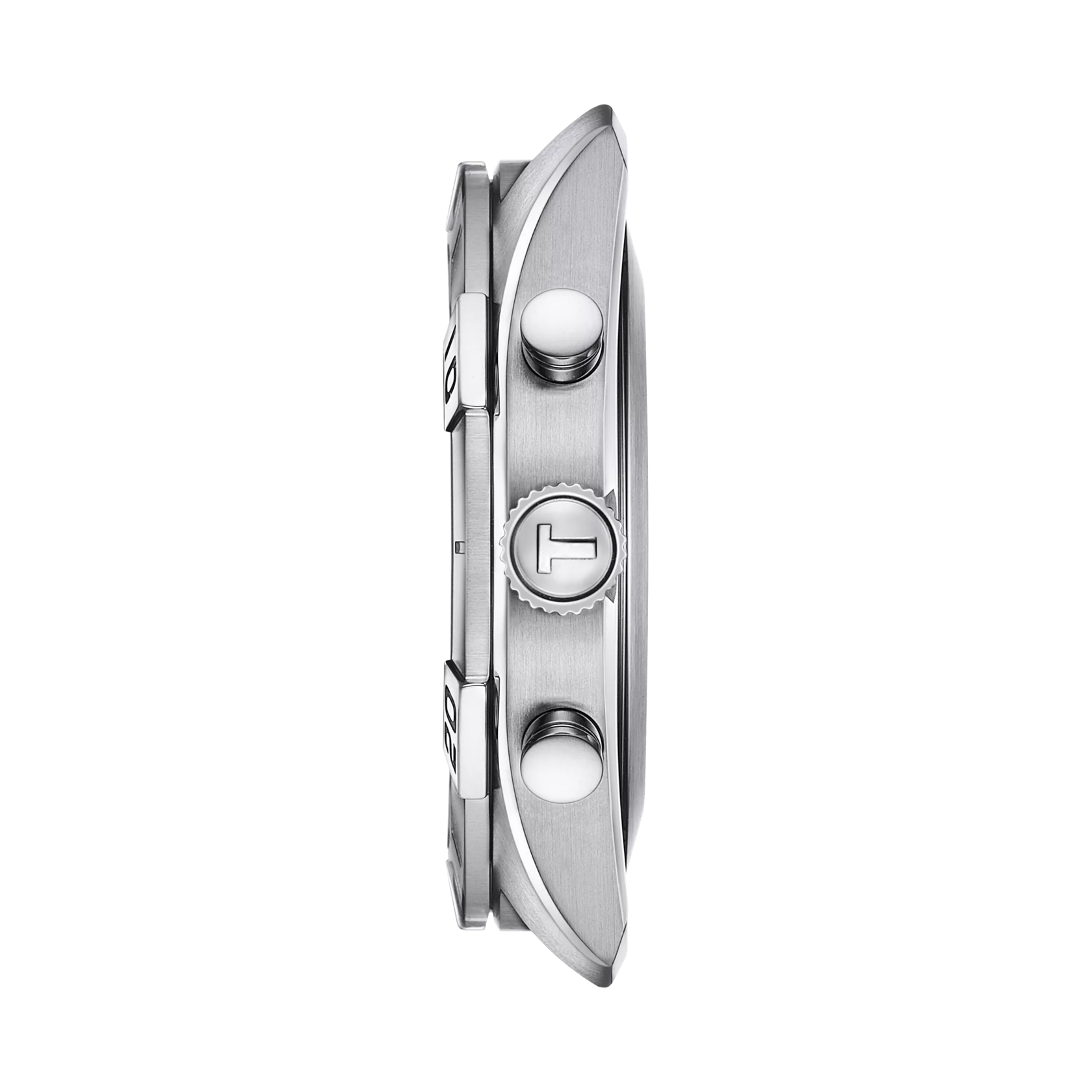Profile view of the watch case Tissot PR 100 Sport Gent Chronograph