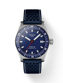 Front view of the watch Tissot PR516 38mm with shadow