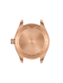 R&uuml;ckansicht des Geh&auml;uses der Uhr Tissot PR 100 34mm