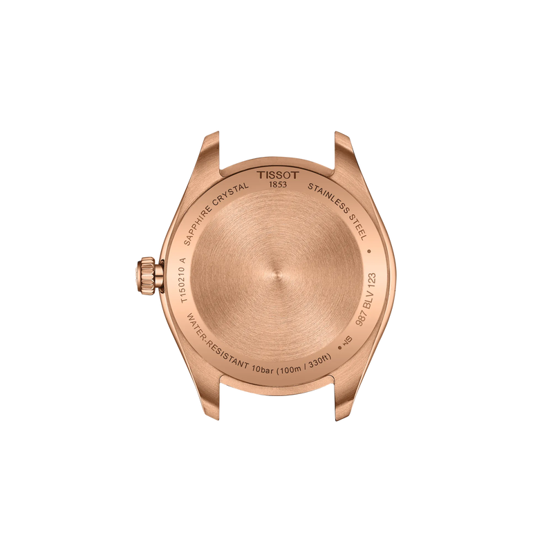 Back view of the watch case Tissot PR 100 34mm
