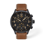 Front view of the watch Tissot Chrono XL 45mm with shadow