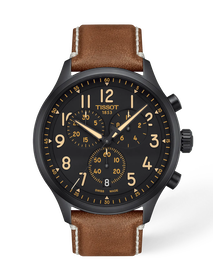 vista frontale dellorologio {0} con ombra