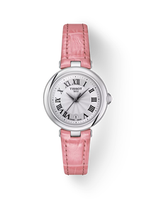 Front view of the watch Tissot Bellissima 26mm with shadow