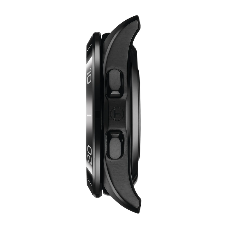 Profile view of the watch case Tissot T-Touch Connect Sport 43.75mm