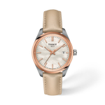 Vue de face de la montre Tissot PR 100 34mm avec ombre