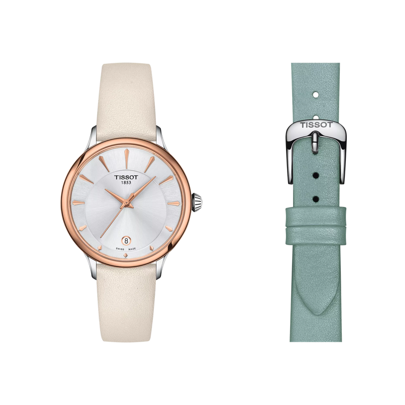 Front view of the watch Tissot Odaci-T with additional bracelet